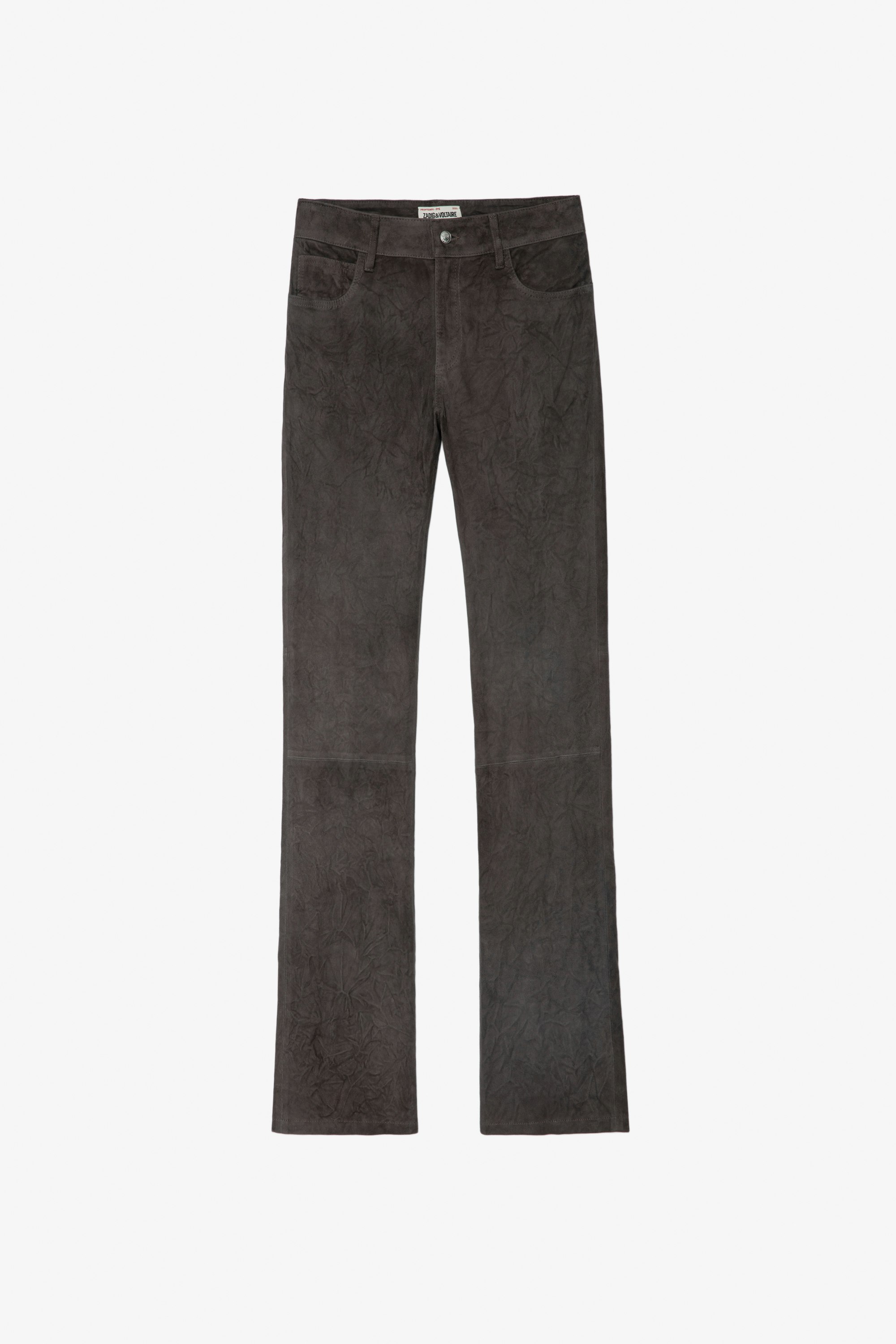 Priva Creased Suede Trousers undefined