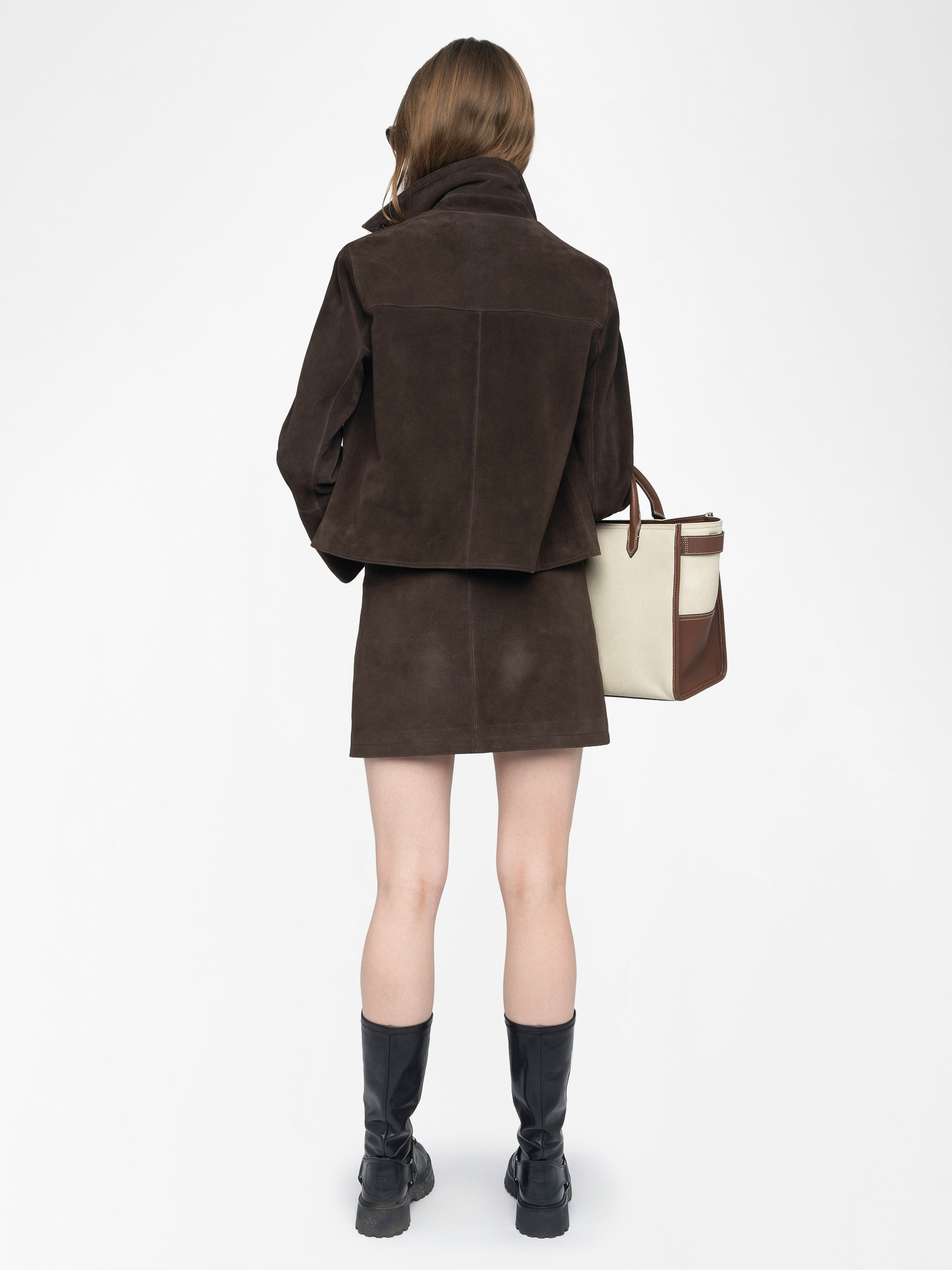 スカート ZADIG&VOLTAIRE JAIME SUEDE SKIRT Jayla Leopard Silk Jacquard Skirt skirt blue women