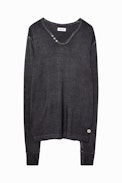 Monastir Merino Sweater - Merino wool sweater with henley neckline