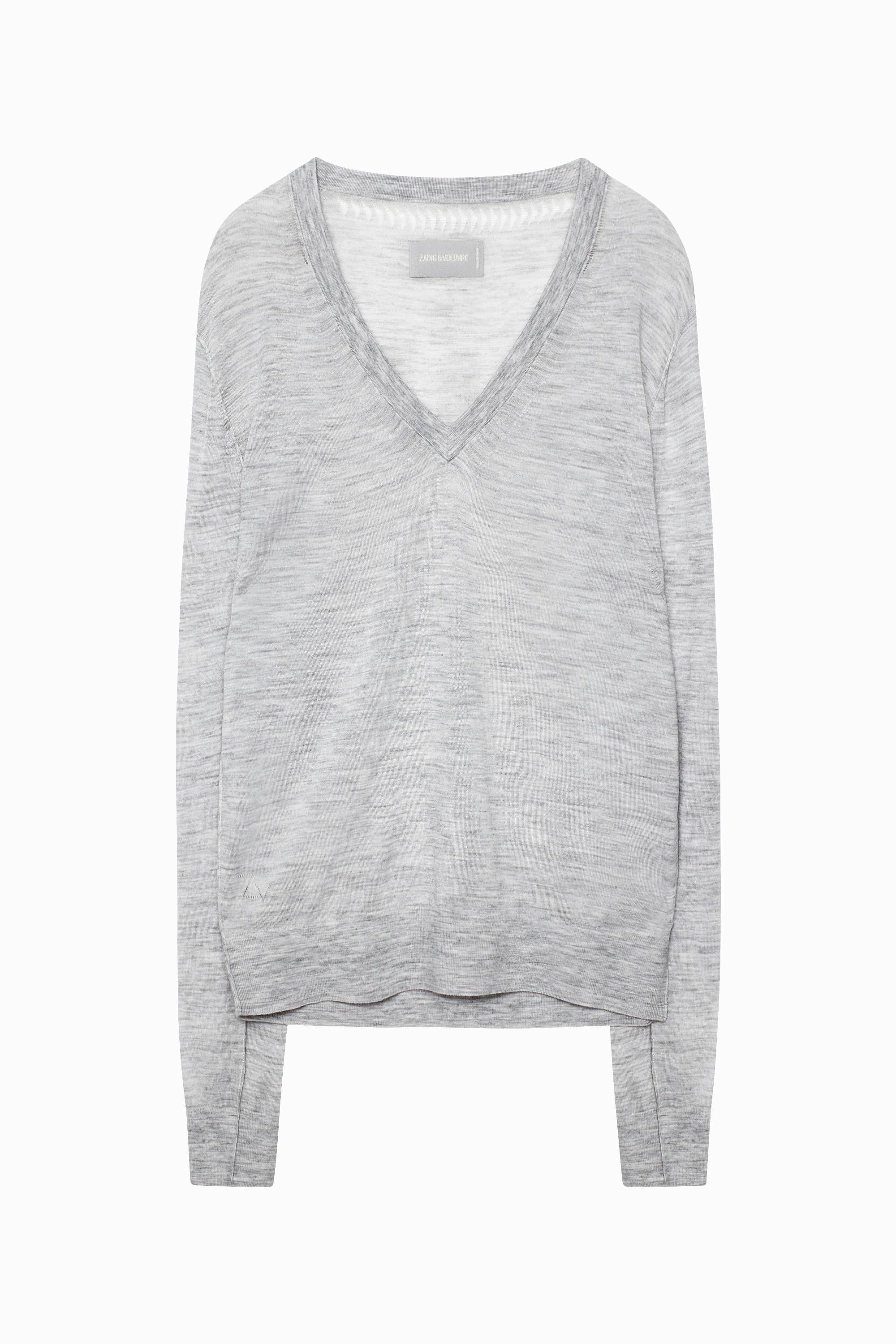 white merino sweater