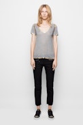 Tino Gold T-Shirt - Metallic finish modal T-shirt