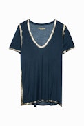 Tino Gold T-Shirt - Metallic finish modal T-shirt