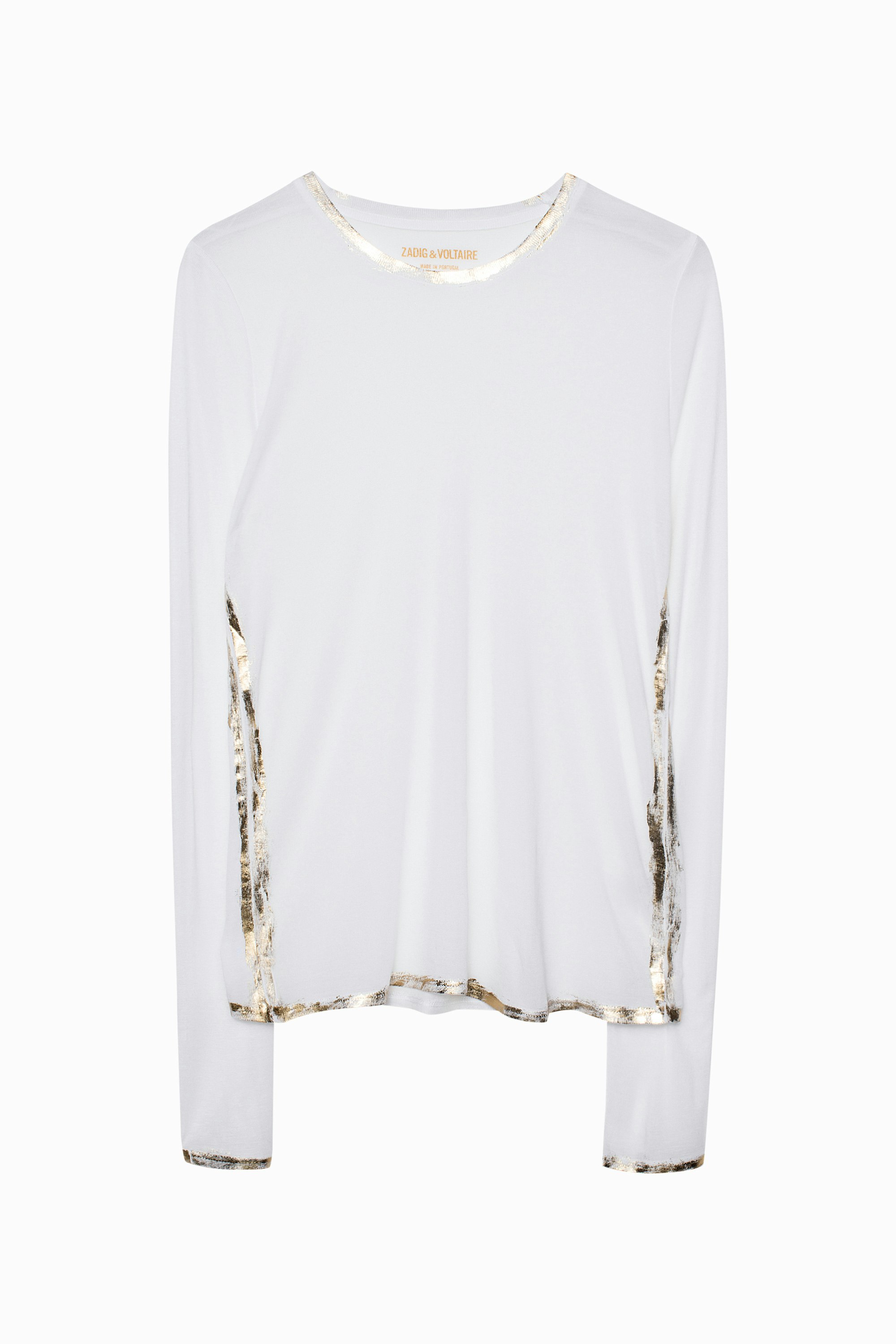 Willy Gold T-Shirt - Metallic finish modal T-shirt