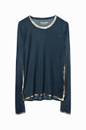 Willy Gold T-Shirt - Metallic finish modal T-shirt