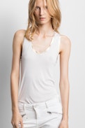 Tam Gold Tank Top - Metallic finish modal tank top