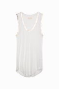 Tam Gold Tank Top - Metallic finish modal tank top