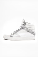 ZV1747 Mid Glit Sneakers - Leather high sneakers