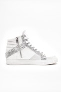 ZV1747 Mid Glit Sneakers - Leather high sneakers