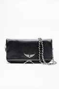 Borsa Rock - Pochette con cerniera in pelle