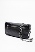 Borsa Rock - Pochette con cerniera in pelle