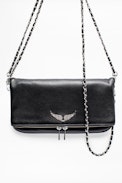 Borsa Rock - Pochette con cerniera in pelle