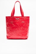 Shadow Creased Bag - Hold all bag in crinkled leather