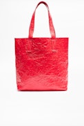 Shadow Creased Bag - Hold all bag in crinkled leather