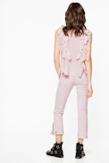 Time Lace Jac Top - Printed silk top