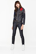 Eva Brut Jeans - Studded slim fit jeans