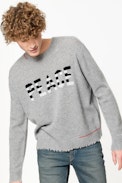 Pullover Eddy Bis Cachemire - Kaschmirpullover mit Print