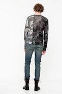 Kennedy Bis Cachemire Sweater - Printed camouflage cashmere pullover