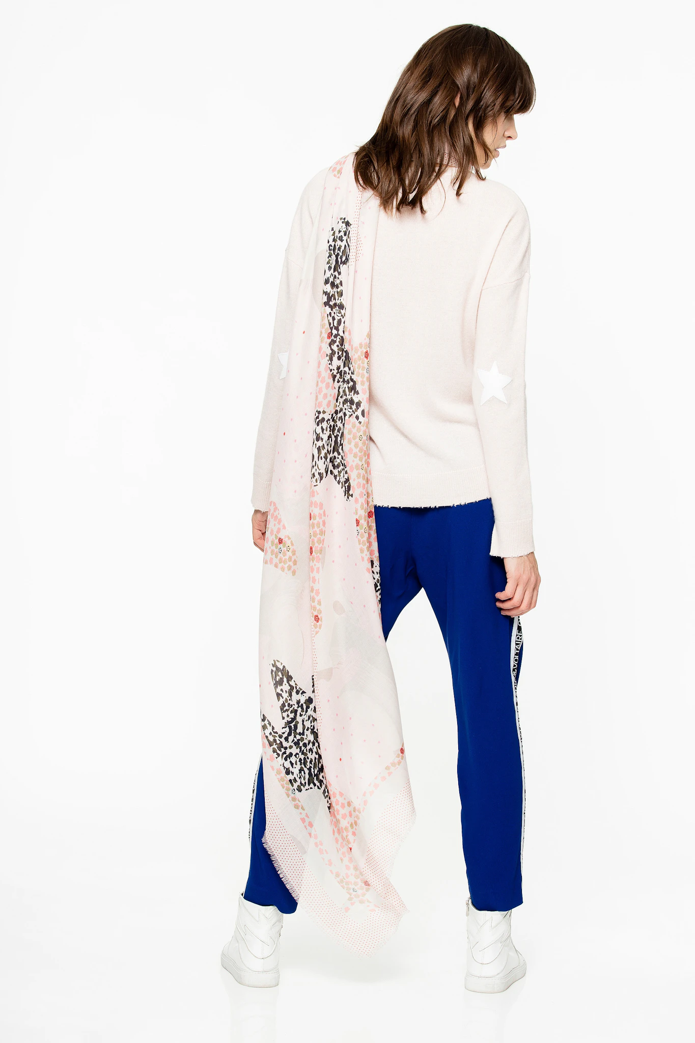 Cici Patch Cachemire Sweater Women S Sweater 300