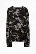 Pullover Kennedy Cachemire - Kaschmirpullover mit Camouflage-Print
