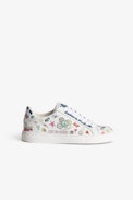Sneaker basse ZV1747 - Junior - Sneaker basse in pelle bianca con stampa Core Cho - Junior