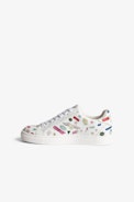 Sneaker basse ZV1747 - Junior - Sneaker basse in pelle bianca con stampa Core Cho - Junior