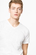 T-Shirt Terry Flamme - T-shirt poche poitrine en coton