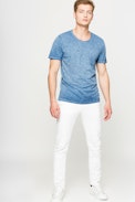 Toby Cold Dye T-Shirt - Cotton t-shirt with mock pocket