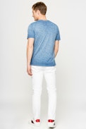 Toby Cold Dye T-Shirt - Cotton t-shirt with mock pocket