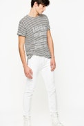 Tobias Ghost T-Shirt - Striped linen T-shirt