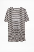 Tobias Ghost T-Shirt - Striped linen T-shirt