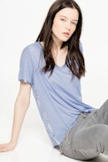 Wassa Foil T-Shirt - Modal t-shirt with coated detail