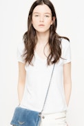 Story Fishnet Skull T-Shirt - Cotton t-shirt with pattern on the back