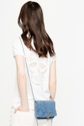 Story Fishnet Skull T-Shirt - Cotton t-shirt with pattern on the back
