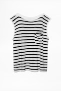 Frida Tank Top - Cotton and modal striped tank top