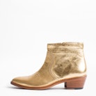 Pilar Low Gold ankle boots - Gold leather ankle boots.
