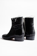 Bottines Break - Bottines en cuir femme.