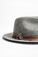 Chapeau Andrea Foulard - Chapeau fedora foulard.