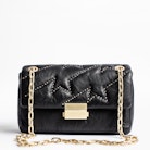 Sac Ziggy Matelassé Clous - Sac noir femme en cuir agrémenté de clous.