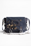 Ready-Made XS Denim bag - Women’s denim messenger bag.