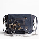Ready-Made XS Denim bag - Women’s denim messenger bag.