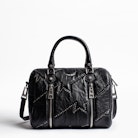Sac Sunny Small ZV Clous - Petit sac bowling noir femme.