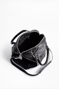 Sac Sunny Small ZV Clous - Petit sac bowling noir femme.