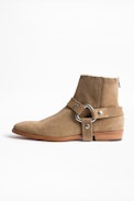 Romare Belt ankle boots - Men’s brown suede ankle boots.