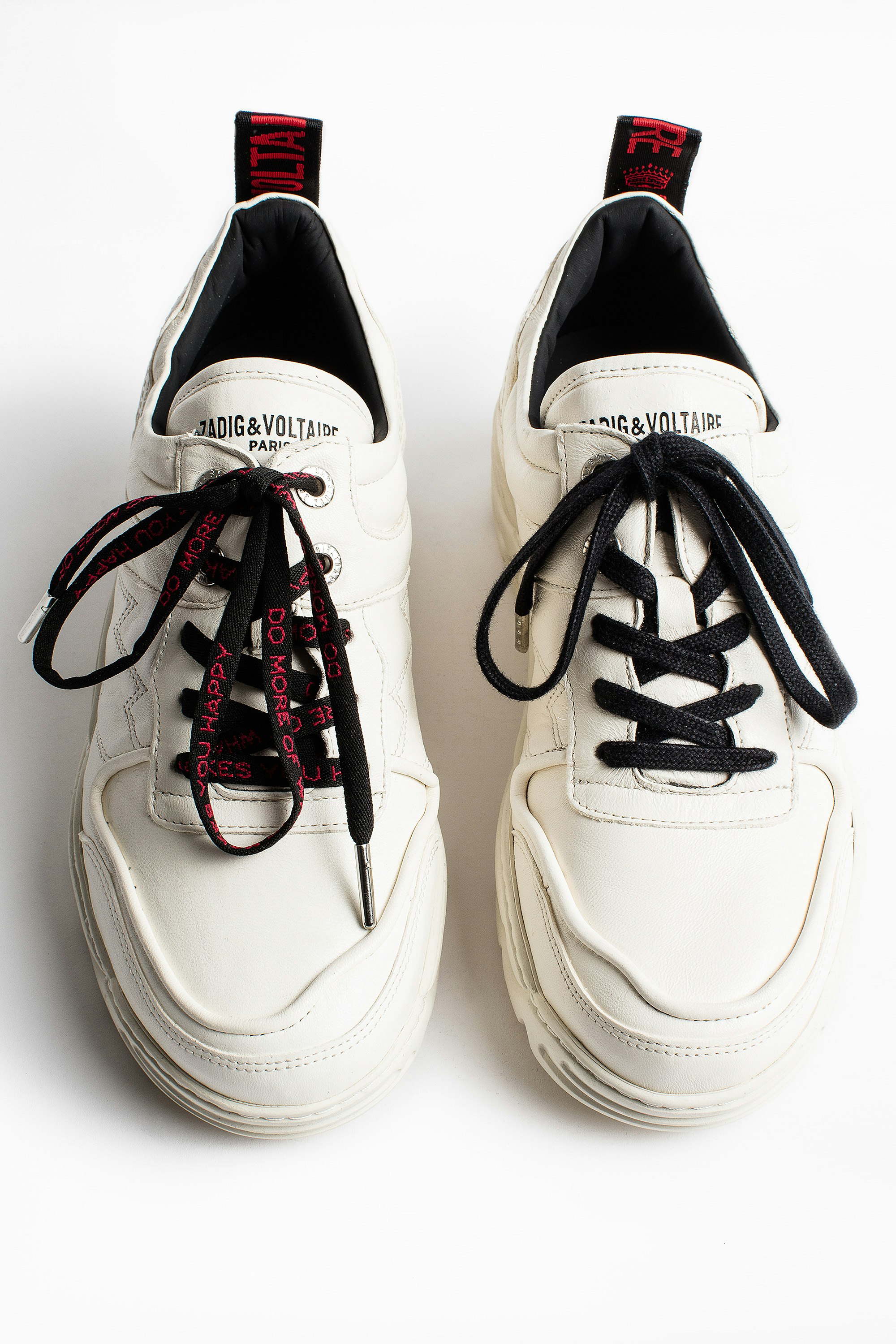 zadig and voltaire white sneakers