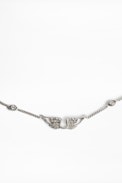 Mila Jane necklace - Iconic wings silver-toned rhinestone necklace.