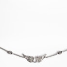 Bracelet Mila Jane - Bracelet argenté à strass, ailes iconiques.