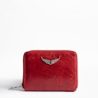 Mini ZV Crush coin purse - Women’s red leather coin purse.