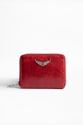 Mini ZV Crush coin purse - Women’s red leather coin purse.