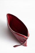 Uma Crush clutch bag - Women’s zipped leather clutch bag.