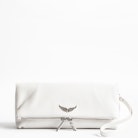 Rocky Crush wallet - White crinkled leather wallet.